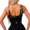 SI9292-Preto_3 Harness com Contorno de Busto em Couro Sexy Import