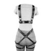 Conjunto Harness com Peitoral e Cinta Liga em Couro Sexy Import