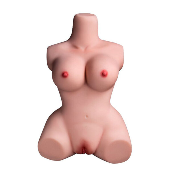 SI9509-Bege_1 Masturbador Masculino Formato de Meio Corpo Sexy Import