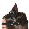 Tiara Harness em Formato de Orelha de Gato Ajustável em Couro Sexy Import