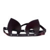 Tiara Harness em Formato de Orelha de Gato Ajustável em Couro Sexy Import