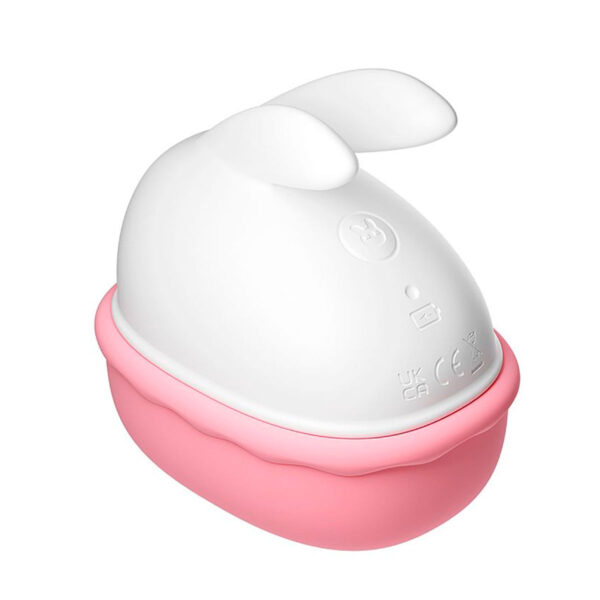 SI9762-Branco_3 Bunny Hush Vibrador de Pulsação em Formato Coelho com 10 Modos de Pulsação e Vibração Sexy Import