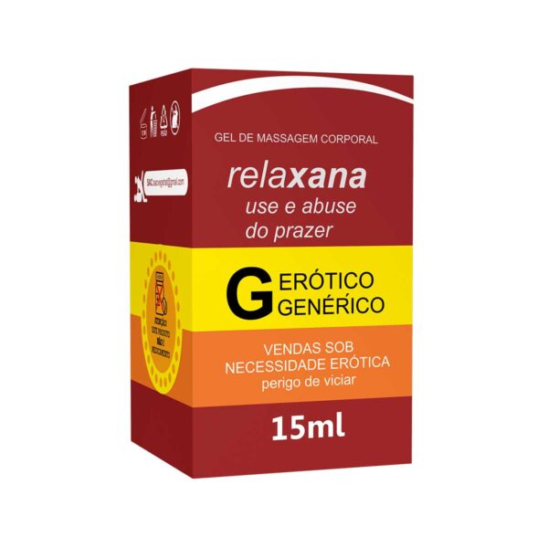 SL105_3 Relaxana Gel Beijável para Oral Sabor Maça Verde 15ml Linha Farmacinha do Riso Secret Love