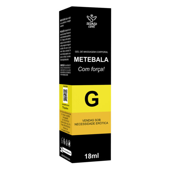 SL137_2 Mete Bala Lubrificante à Base de Silicone Linha Farmacinha do Riso 18ml Secret Love