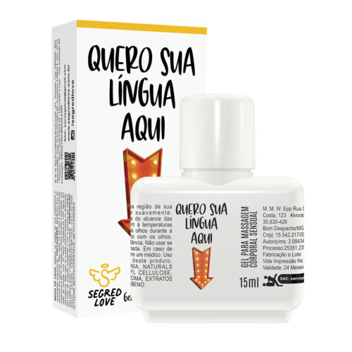 SL184-Acai_1 Quero Sua Língua Aqui Gel Térmico Beijável com Tatuagem Temporária 15ml Segred Love