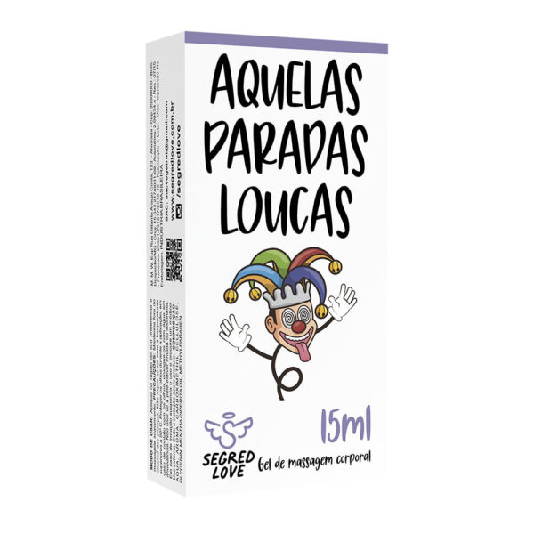 SL189_2 Aquelas Paradas Loucas Gel Masculino com Sensação de Aumento Peniano 15ml Segred Love