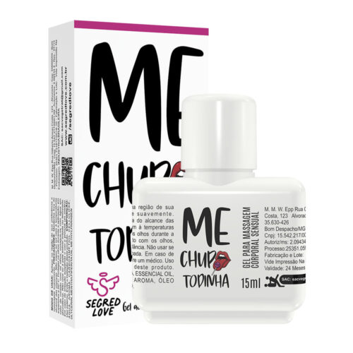 SL190-Morango-com-Amarula_4 Me Chupa Todinha Lubrificante Beijável 15ml Segred Love