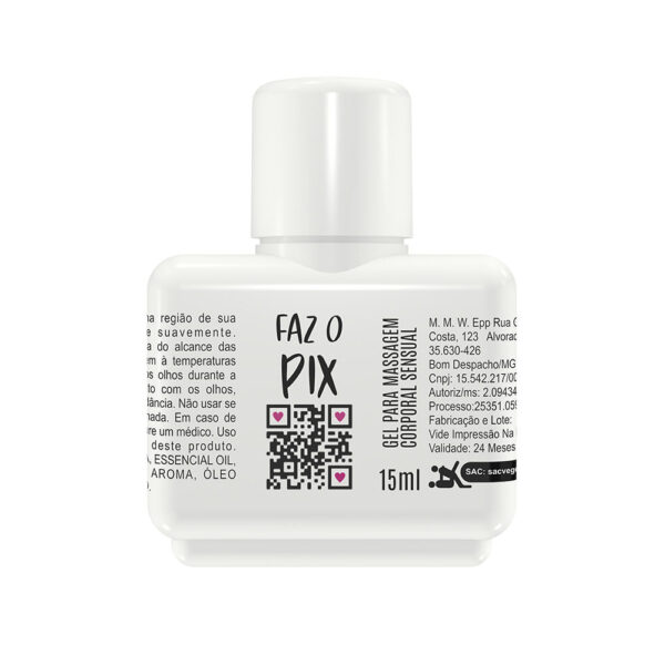 SL191-Menta_1 Faz o Pix Gel de Massagem Corporal Beijável 15ml Segred Love