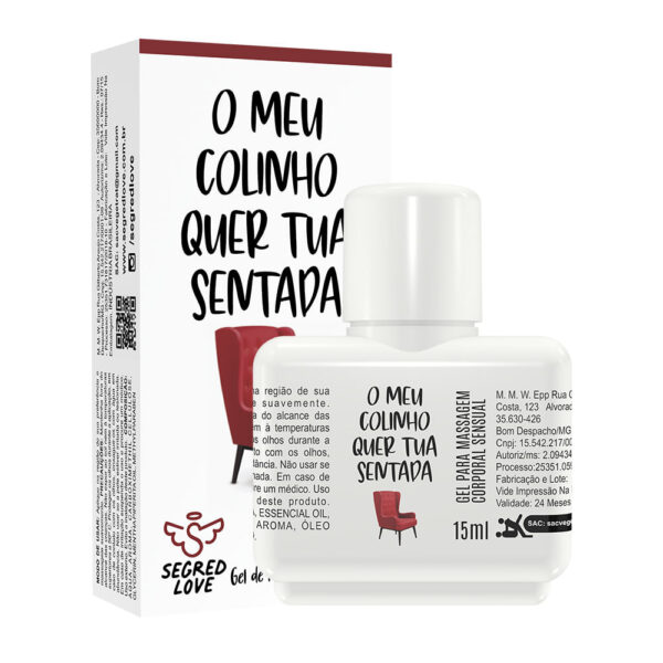SL192_4 O Meu Colinho Quer Tua Sentada Gel Retardante Masculino 15ml Segred Love