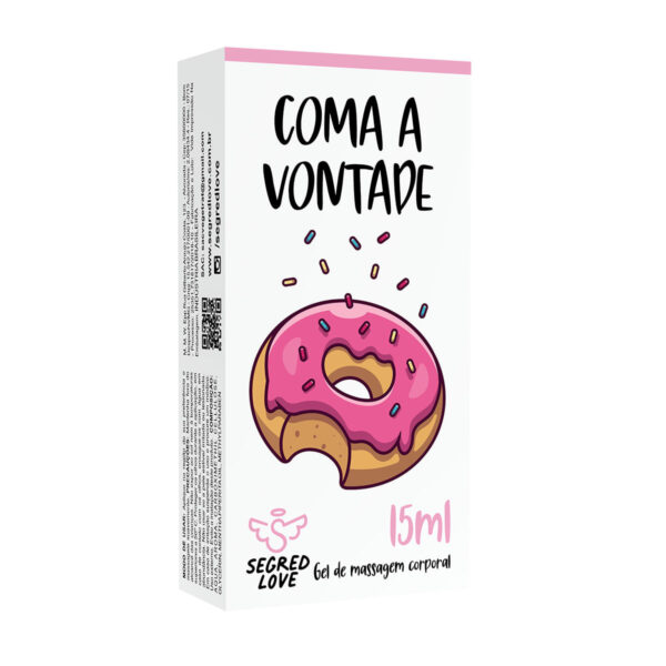 SL198_3 Coma a Vontade Gel Dessensibilizante Anal com Tatuagem Temporária 15ml Segred Love