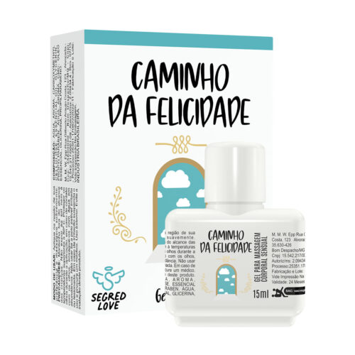 SL200_3 Caminho Da Felicidade Gel Retardante Masculino com Tatuagem Temporária 15ml Segred Love