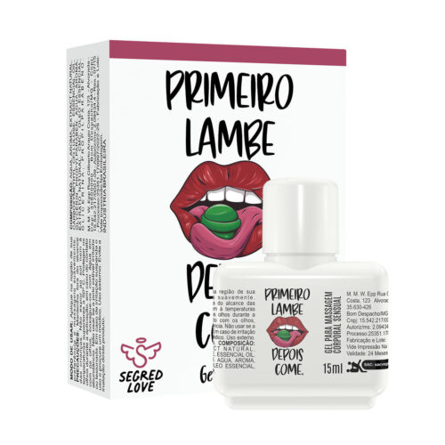 SL210-Chocolate-ao-Leite_3 Primeiro Você Lambe, Depois Você Come Gel Térmico Beijável com Tatuagem Temporária 15ml Segred Love