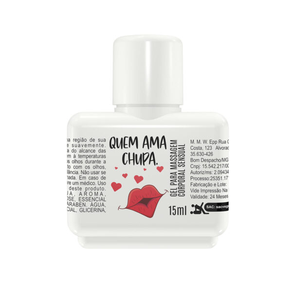 SL211-Melancia_1 Quem Ama Chupa Lubrificante Beijável com Tatuagem Temporária 15ml Segred Love