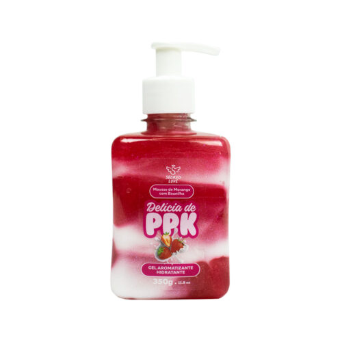 Delicia de PPK Gel Hidratante Beijável para Virilha e Corpo com Glitter 350g Segred Love
