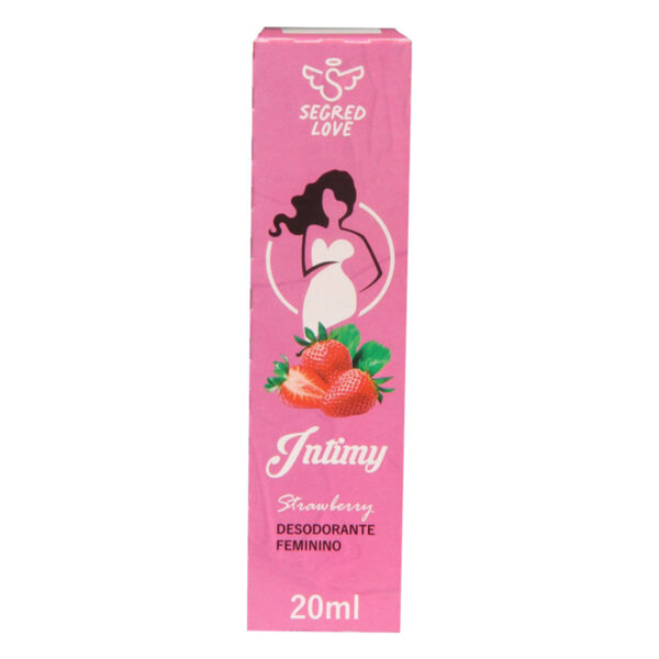 SL315-Morango_2 Intimy Desodorante Íntimo Feminino Beijável em Spray 20ml Secret Love