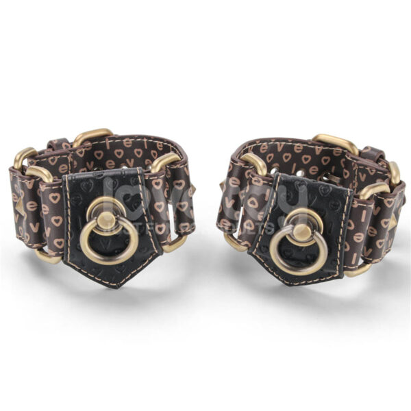 Algemas em Couro com Detalhes Rebellion Reign Handcuffs Vip Mix