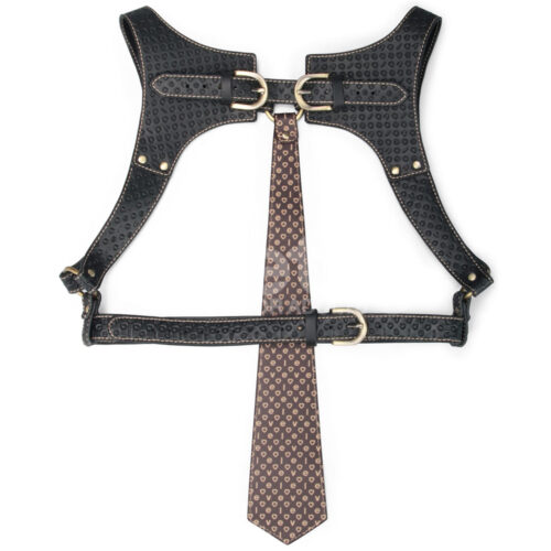 SM031_1 Rebellion Reign Body Harness Arreio Feminino com Gravata Vip Mix