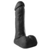 SS027-Preto_1 Mon Plaisir Prótese Maciça com Escroto 17,5 X 3,5 cm Soulsex