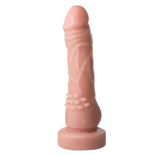 SS043V-Bege_1 Mon Plaisir Prótese Realística com Vibrador Interno 16 X 3,5 cm Soulsex