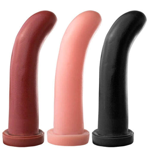 SSP001-Bege_4 Mon Plaisir Prótese Lisa Realística Maciça 16,5 X 3,5 cm Soulsex
