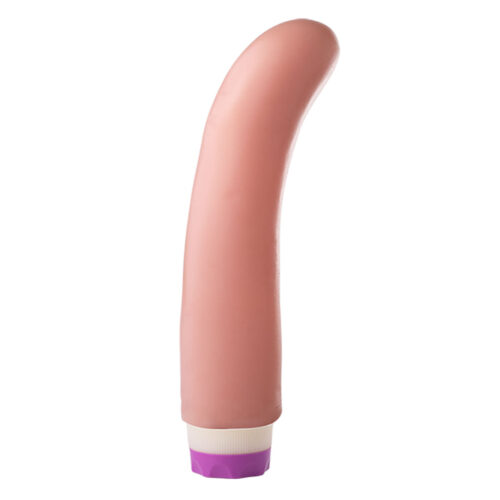 SSP001V-Bege_1 Mon Plaisir Estimulador Ponto G com Vibrador Interno 16,5 X 3,5cm Soulsex