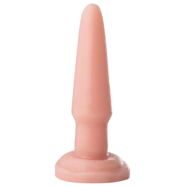 SSP002-Bege_1 Mon Plaisir Plug Anal Maciço Realístico 9 x 2,5 cm Soulsex
