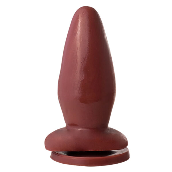 SSPV006-Chocolate_1 Mon Plaisir Plug Anal com Ventosa 14cm Soulsex