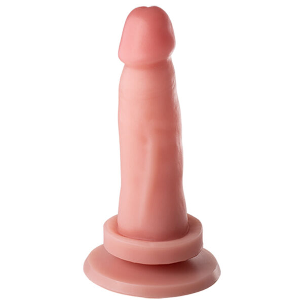 SSV005-Bege_1 Mon Plaisir Prótese Realística com Ventosa 13,5 x 3,5cm Soulsex