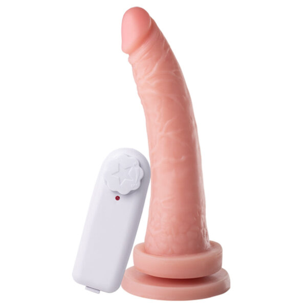 Mon Plaisir Prótese Realística com Vibrador Externo e Ventosa 17,5 X 3,5 cm Soulsex