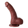 SSV026-Chocolate_1 Mon Plaisir Prótese Realística com Ventosa 16 X 4 cm Soulsex