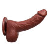 SSV026-Chocolate_2 Mon Plaisir Prótese Realística com Ventosa 16 X 4 cm Soulsex