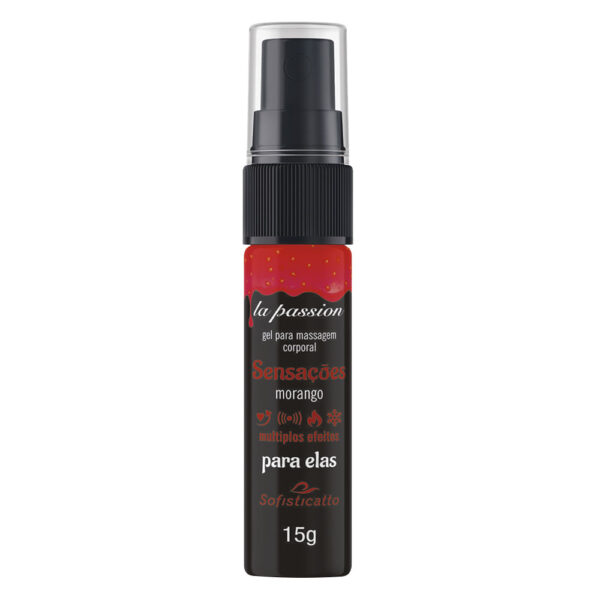Sensações Gel de Massagem Corporal com Múltiplos Efeitos 15g Linha La Passion Sofisticatto