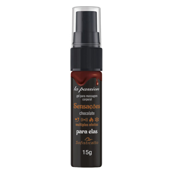 Sensações Gel de Massagem Corporal com Múltiplos Efeitos 15g Linha La Passion Sofisticatto