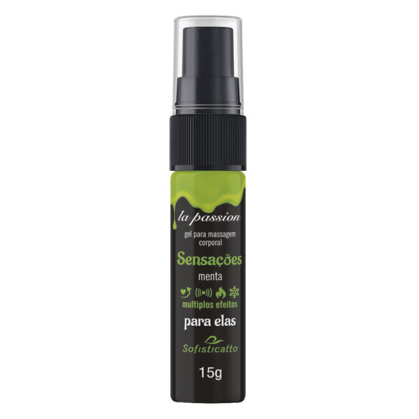 Sensações Gel de Massagem Corporal com Múltiplos Efeitos 15g Linha La Passion Sofisticatto