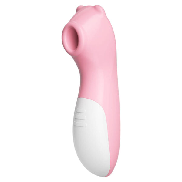 SU001A-Rosa_1 Estimulador de Clitóris Liso em Formato de Urso com 10 Modos de Pulsação Vip Mix