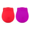 SU026-Roxo_5 Joy At Meeting Massageador em Forma de Rosa com 10 Modos de Vibração Vip Mix