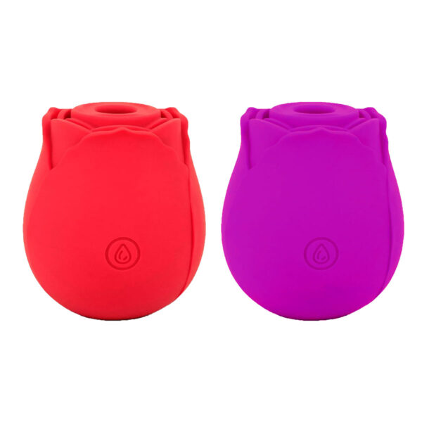 SU026-Roxo_5 Joy At Meeting Massageador em Forma de Rosa com 10 Modos de Vibração Vip Mix