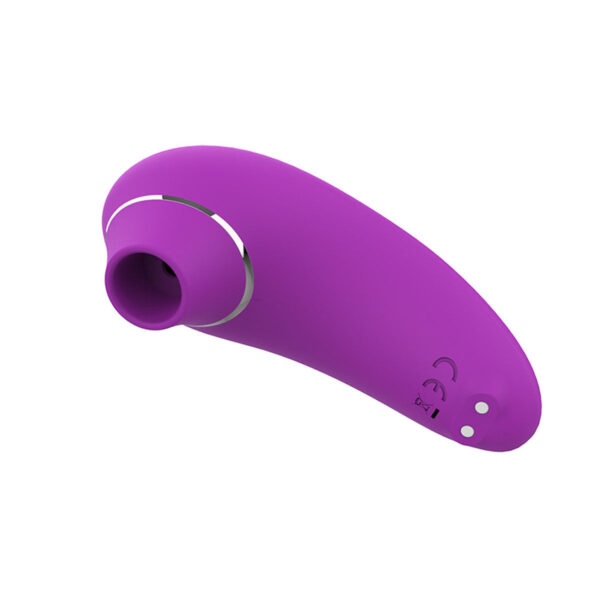SU030-Roxo_3 Vibrador com Estimulador Clitoriano com 9 Modos de Sucção Vip Mix