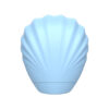 SU040-Azul-Claro_1 Flexible Sucking Vibrator Sugador de Clitóris Formato Concha 7 Modos de Sucção Vip Mix