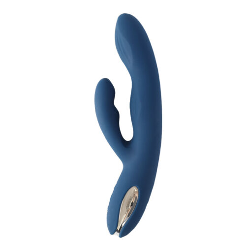 SV0075-Azul-Escuro_1 Aylin Vibrador Ponto G com Estimulador de Clitoris com 5 Niveis de Vibração e Intensidade Svakom