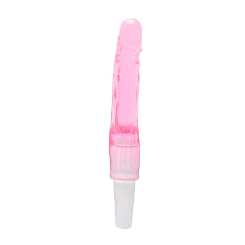 VB032-Rosa_1 Vibrador Pênis em Silicone com Veias Miss Collection