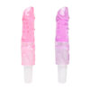 VB032B-Roxo_2-1 Vibrador com Capa Removivel em Formato de Pênis 17x3 cm Miss Collection