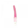 VB033-Rosa_1 Vibrador em Silicone com Estimulador Anelado Miss Collection