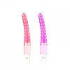 VB033-Roxo_3 Vibrador em Silicone com Estimulador Anelado Miss Collection