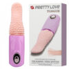 VB034_1 Estimulador Formato Língua com 3 Modos de Vibração e Rotação Pretty Love Tongue Miss Collection