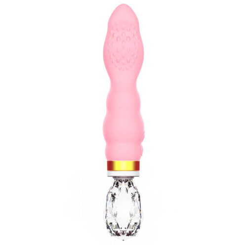 VB101-Rosa_1 Vibrator Hantewei AV-03 Estimulador Clitoriano em Formato de Língua com Jóia Cristal Vip Mix