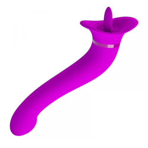 VB119-Roxo_1 Faust Vibrador com Dupla Estimulação e 12 Modos de Vibrações Vip Mix