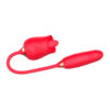 VB124-Vermelho_3 Vibrador Duplo com 10 Modos de Movimentos de Língua, Vibração e Vai e Vem com Aquecimento Vip Mix