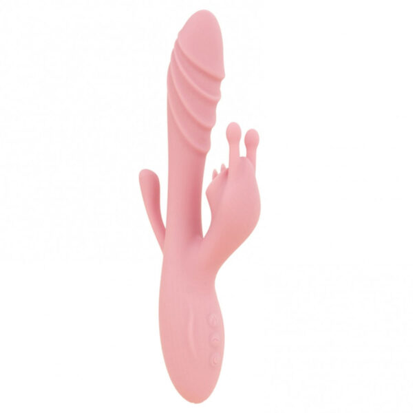 VB133-Rosa-Claro_1 AiDou Vibrador Ponto G com Estimulador Clitoriano com 12 Modos de Vibração Vip Mix