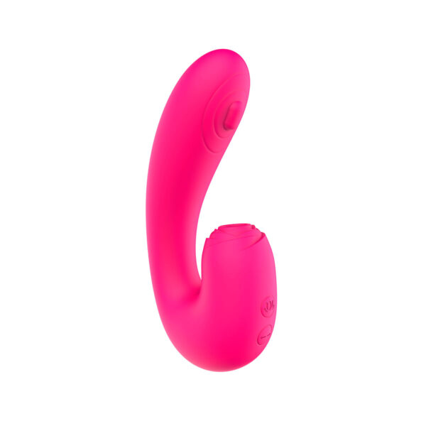 VB151-Pink_1 NV Toys Dika Vibrador Ponto G com 2 Motores e 6 Modos de Vibração e Pulsação Vip Mix